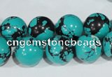 CTU1806 15.5 inches 14mm round synthetic turquoise beads