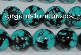 CTU1807 15.5 inches 16mm round synthetic turquoise beads