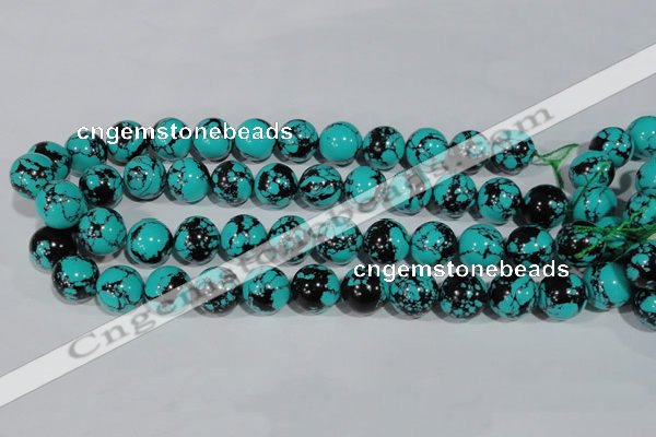 CTU1807 15.5 inches 16mm round synthetic turquoise beads