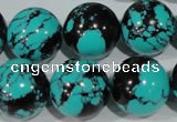 CTU1808 15.5 inches 18mm round synthetic turquoise beads