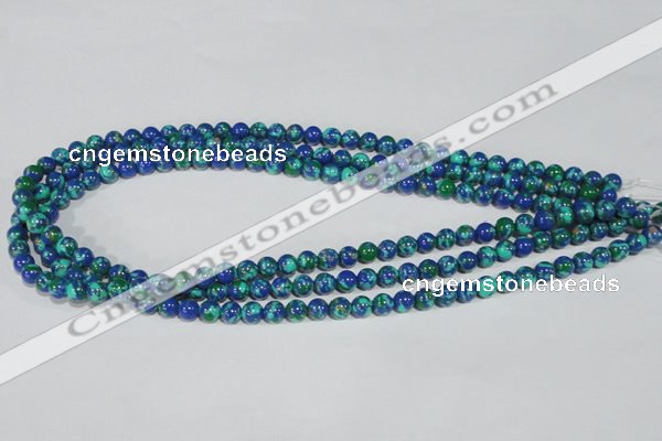 CTU1812 15.5 inches 6mm round synthetic turquoise beads