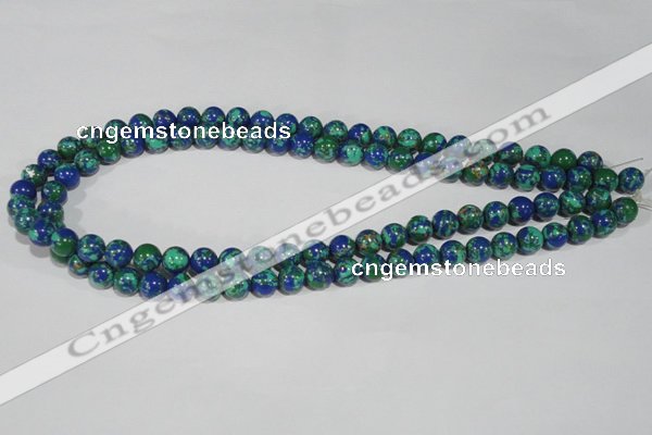 CTU1813 15.5 inches 8mm round synthetic turquoise beads