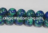 CTU1814 15.5 inches 10mm round synthetic turquoise beads