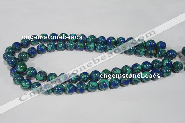 CTU1814 15.5 inches 10mm round synthetic turquoise beads