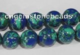 CTU1815 15.5 inches 12mm round synthetic turquoise beads