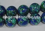 CTU1816 15.5 inches 14mm round synthetic turquoise beads