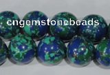 CTU1817 15.5 inches 16mm round synthetic turquoise beads