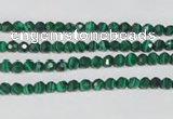 CTU1821 15.5 inches 4mm faceted round synthetic turquoise beads