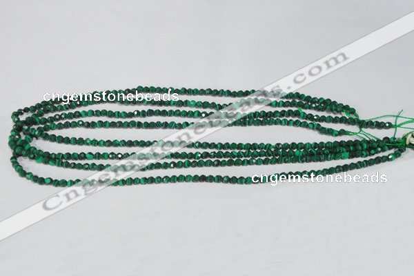 CTU1821 15.5 inches 4mm faceted round synthetic turquoise beads