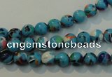 CTU2001 15.5 inches 6mm round synthetic turquoise beads