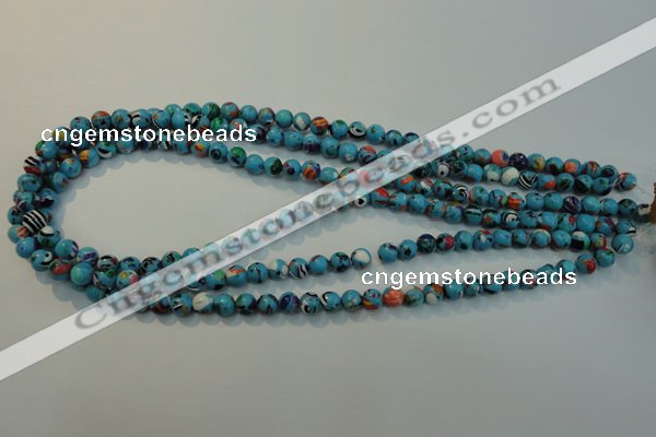 CTU2001 15.5 inches 6mm round synthetic turquoise beads