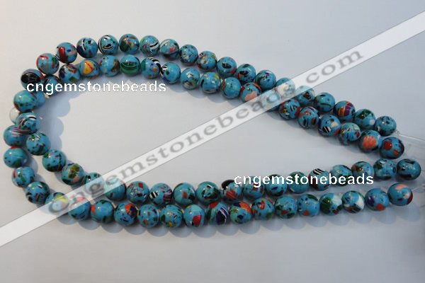 CTU2003 15.5 inches 10mm round synthetic turquoise beads