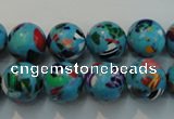 CTU2004 15.5 inches 12mm round synthetic turquoise beads