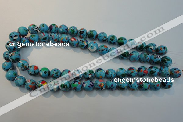 CTU2004 15.5 inches 12mm round synthetic turquoise beads