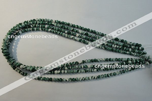 CTU2040 15.5 inches 4mm round synthetic turquoise beads