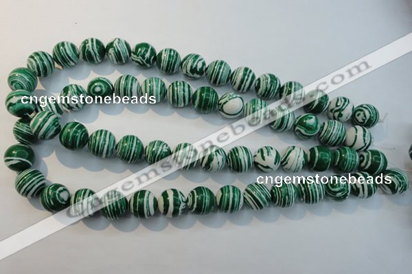 CTU2045 15.5 inches 14mm round synthetic turquoise beads