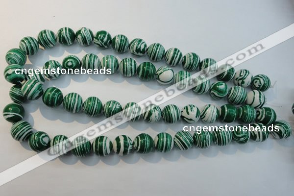 CTU2045 15.5 inches 14mm round synthetic turquoise beads