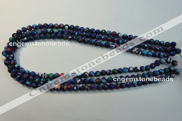 CTU2071 15.5 inches 6mm round synthetic turquoise beads