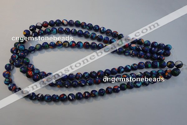 CTU2072 15.5 inches 8mm round synthetic turquoise beads