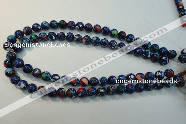 CTU2073 15.5 inches 10mm round synthetic turquoise beads