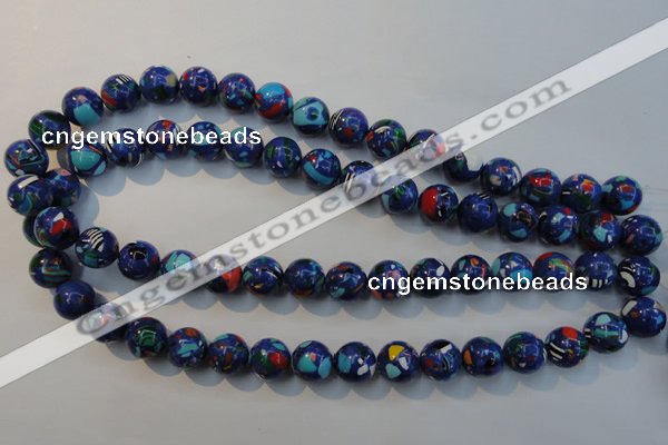 CTU2074 15.5 inches 12mm round synthetic turquoise beads