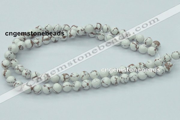 CTU211 16 inches 10mm round imitation turquoise beads wholesale