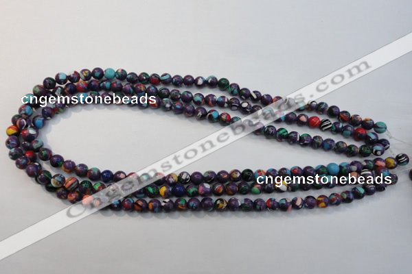 CTU2111 15.5 inches 6mm round synthetic turquoise beads