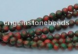 CTU213 16 inches 4mm round imitation turquoise beads wholesale