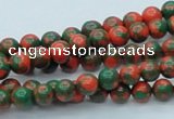 CTU214 16 inches 6mm round imitation turquoise beads wholesale