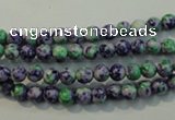 CTU2150 15.5 inches 4mm round synthetic turquoise beads