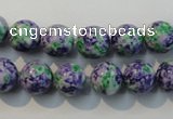 CTU2153 15.5 inches 10mm round synthetic turquoise beads