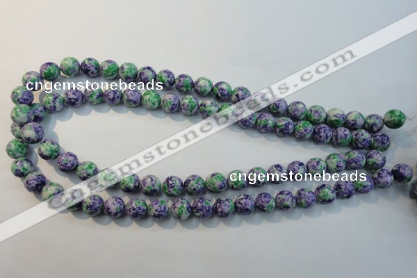 CTU2153 15.5 inches 10mm round synthetic turquoise beads