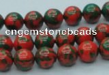 CTU216 16 inches 10mm round imitation turquoise beads wholesale