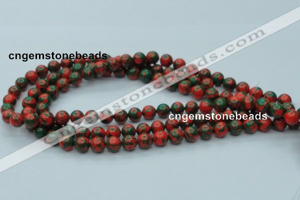 CTU216 16 inches 10mm round imitation turquoise beads wholesale