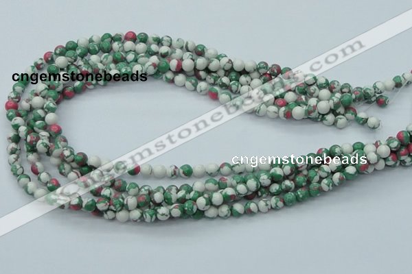 CTU223 16 inches 6mm round imitation turquoise beads wholesale