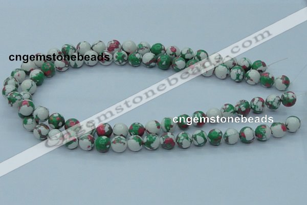 CTU225 16 inches 10mm round imitation turquoise beads wholesale