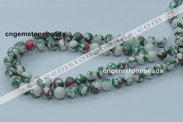 CTU226 16 inches 12mm round imitation turquoise beads wholesale