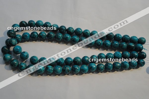 CTU2414 15.5 inches 12mm round synthetic turquoise beads