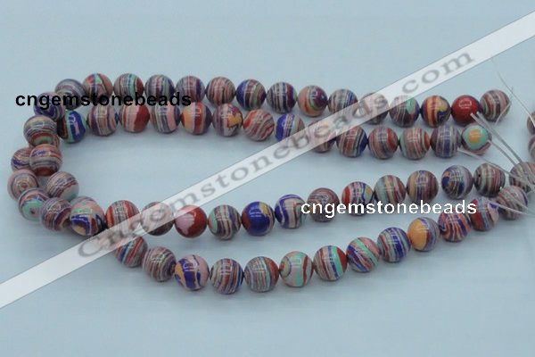 CTU242 16 inches 12mm round imitation turquoise beads wholesale