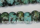 CTU2471 15.5 inches 10*14mm rondelle African turquoise beads wholesale