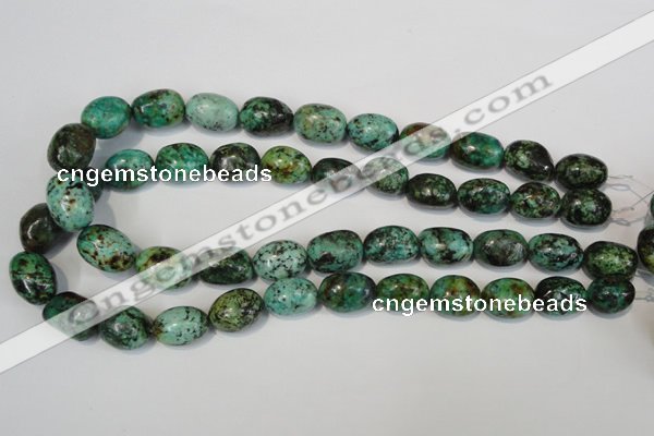 CTU2473 15.5 inches 13*18mm nuggets African turquoise beads wholesale