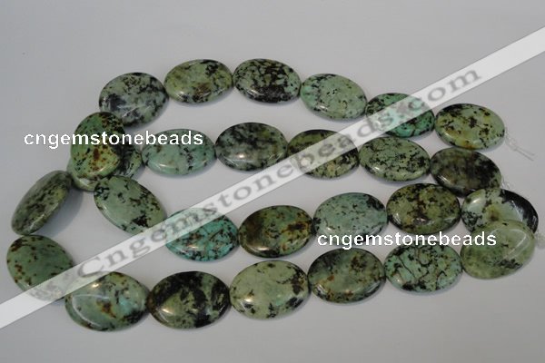 CTU2477 15.5 inches 22*30mm oval African turquoise beads wholesale