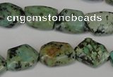 CTU2482 15.5 inches 12*16mm - 13*18mm freeform African turquoise beads