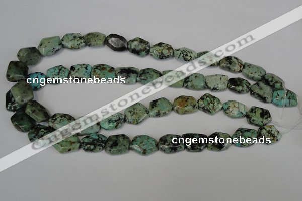 CTU2482 15.5 inches 12*16mm - 13*18mm freeform African turquoise beads