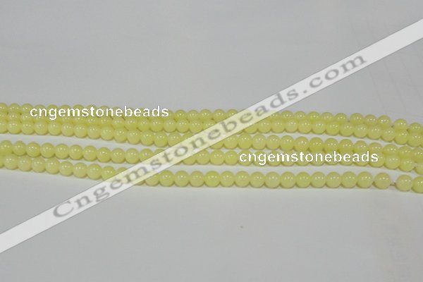 CTU2515 15.5 inches 4mm round synthetic turquoise beads