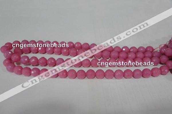 CTU2558 15.5 inches 10mm faceted round synthetic turquoise beads