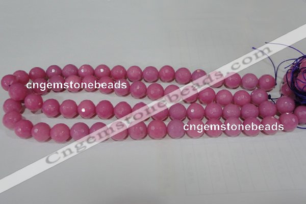 CTU2559 15.5 inches 12mm faceted round synthetic turquoise beads