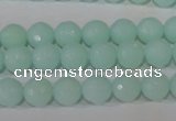 CTU2573 15.5 inches 8mm faceted round synthetic turquoise beads