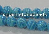 CTU2582 15.5 inches 8mm round synthetic turquoise beads