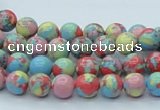 CTU259 16 inches 8mm round imitation turquoise beads wholesale